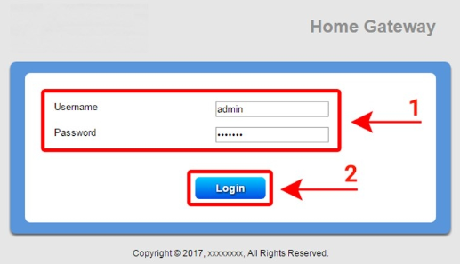 Đăng nhập quản trị Modem WiFi FPT